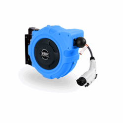 50ft Retractable EV Charging Cord - Blue
