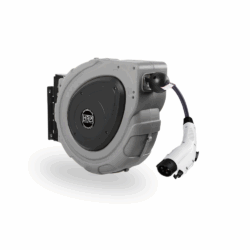 65ft Grey Retractable EV Charging Cord
