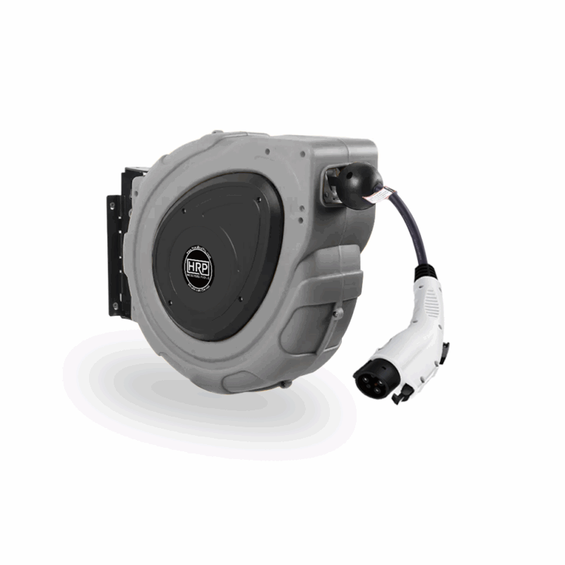 65ft Grey Retractable EV Charging Cord