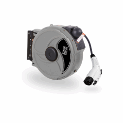 30ft Retractable EV Charging Cord - Grey