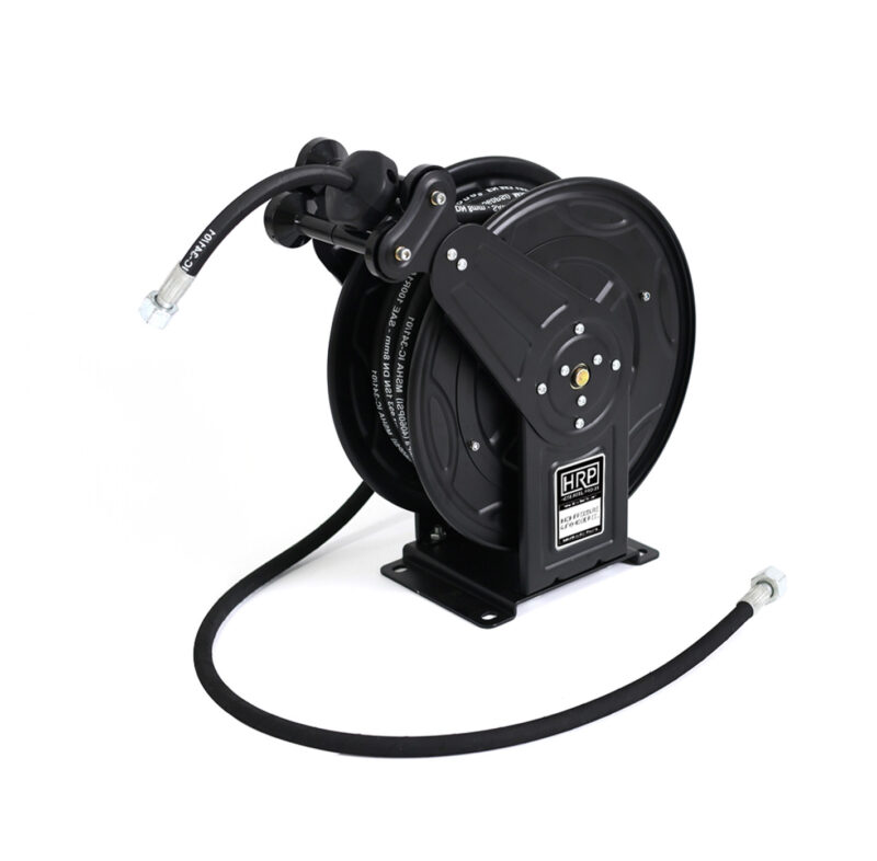 30ft Retractable High Pressure Hose Reel - Black