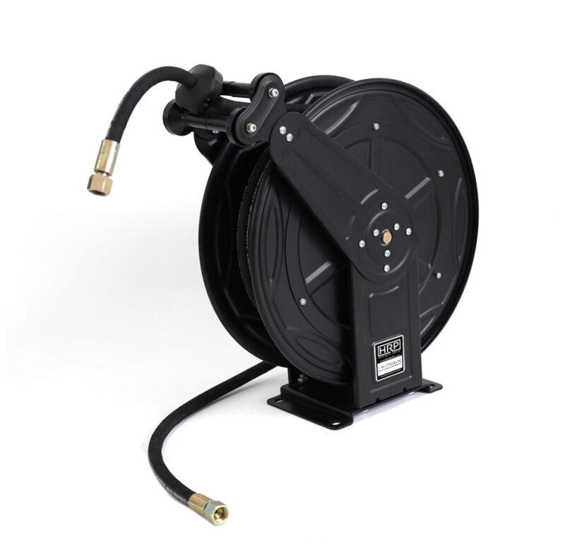 50ft Retractable High Pressure Hose Reel - Black