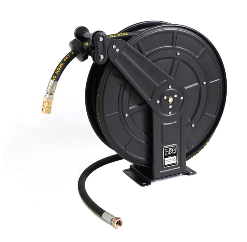 65ft Retractable High Pressure Hose Reel - Black