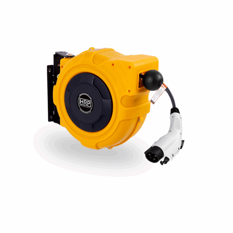 50ft Retractable EV Charging Cord - Yellow